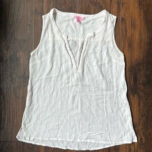 Lilly Pulitzer White tank Top Size XS (K8)